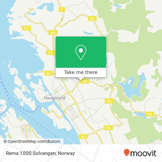 Rema 1000 Solvangen map