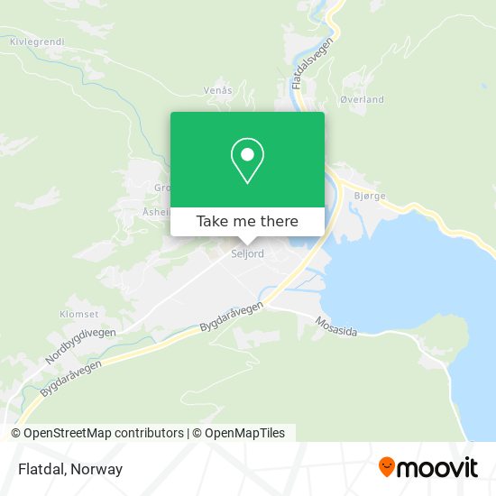 Flatdal map