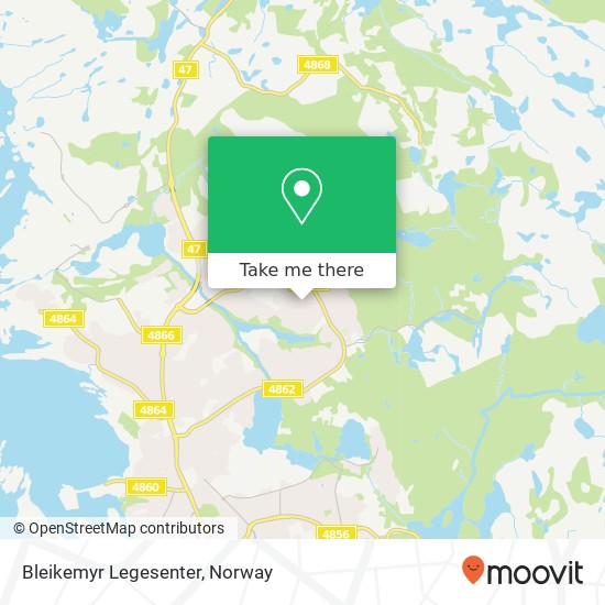 Bleikemyr Legesenter map