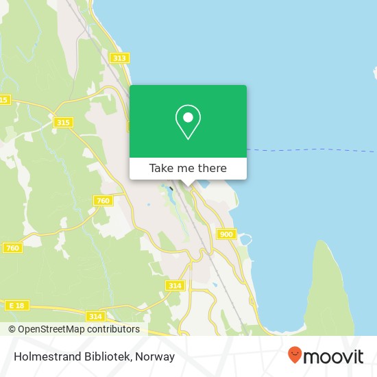 Holmestrand Bibliotek map