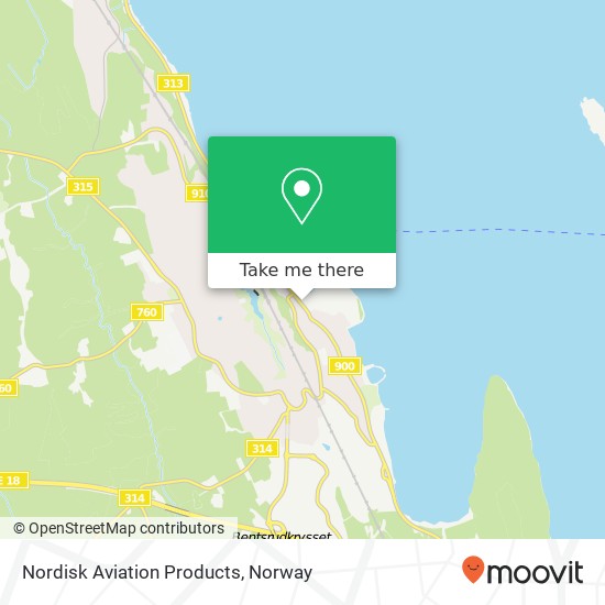 Nordisk Aviation Products map