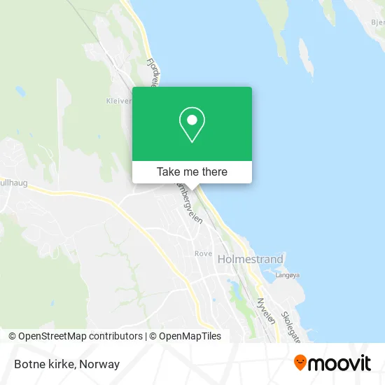 Botne kirke map