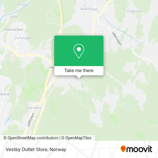 Vestby Outlet Store map