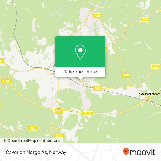 Caverion Norge As map