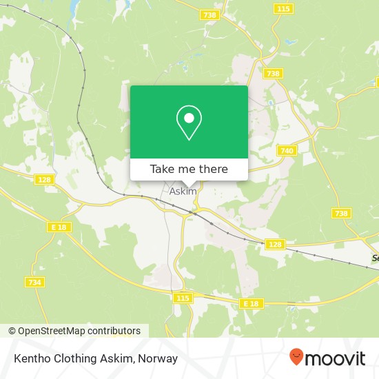 Kentho Clothing Askim map