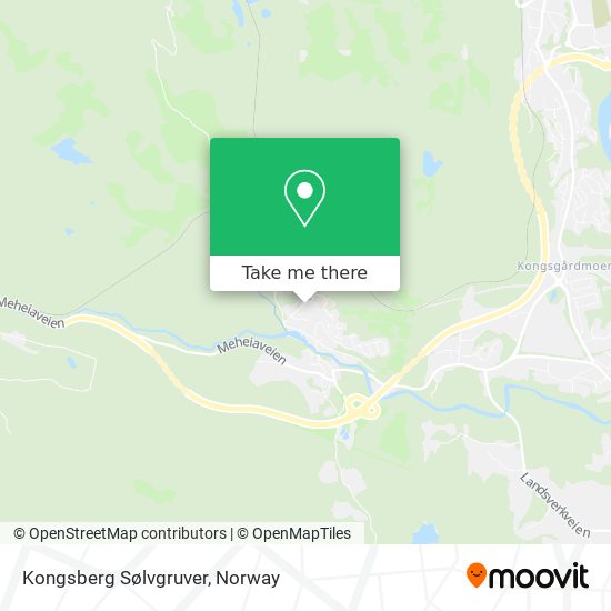Kongsberg Sølvgruver map