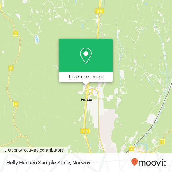 Helly Hansen Sample Store map