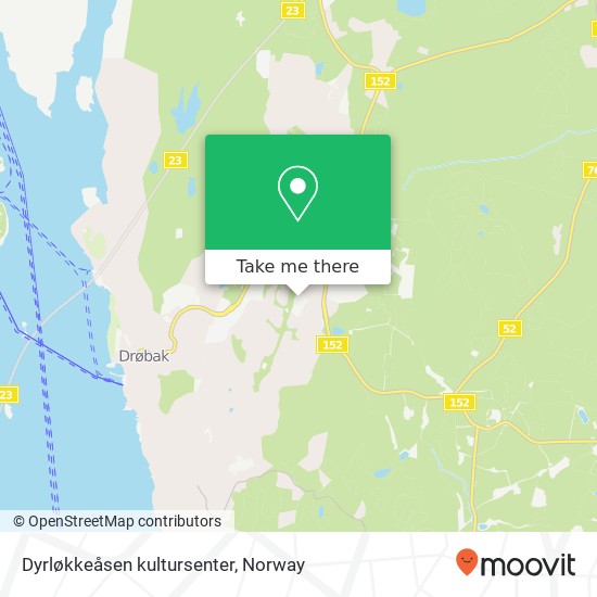 Dyrløkkeåsen kultursenter map