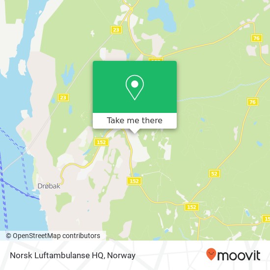 Norsk Luftambulanse HQ map