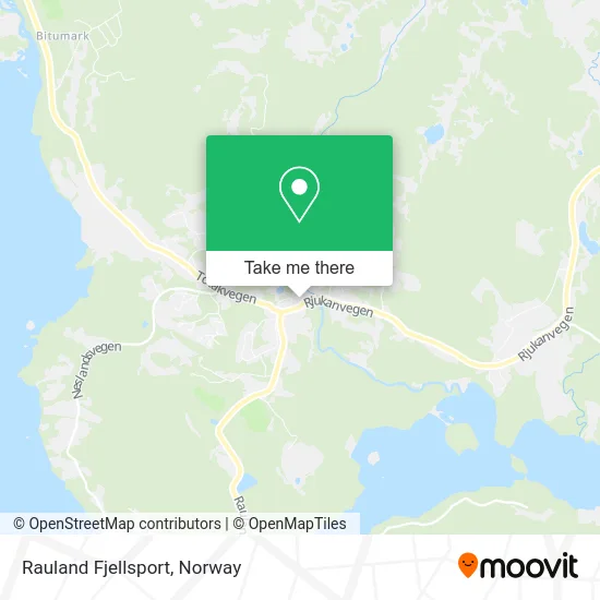 Rauland Fjellsport map