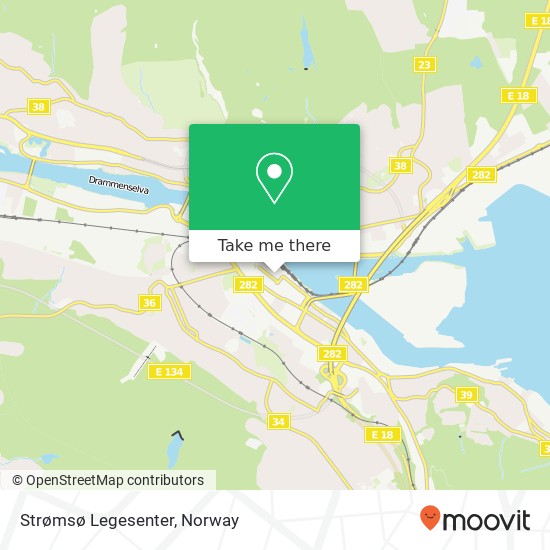 Strømsø Legesenter map