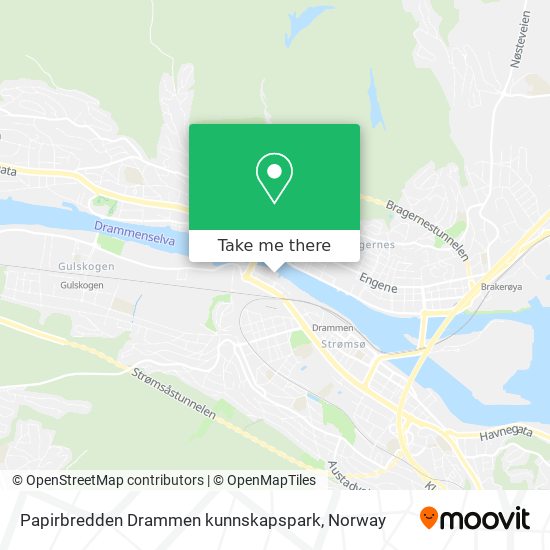 Papirbredden Drammen kunnskapspark map
