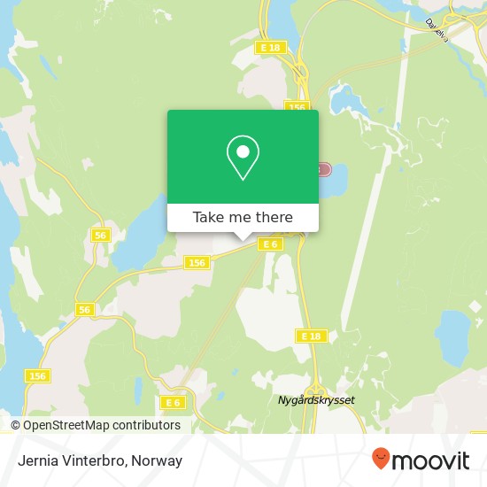 Jernia Vinterbro map