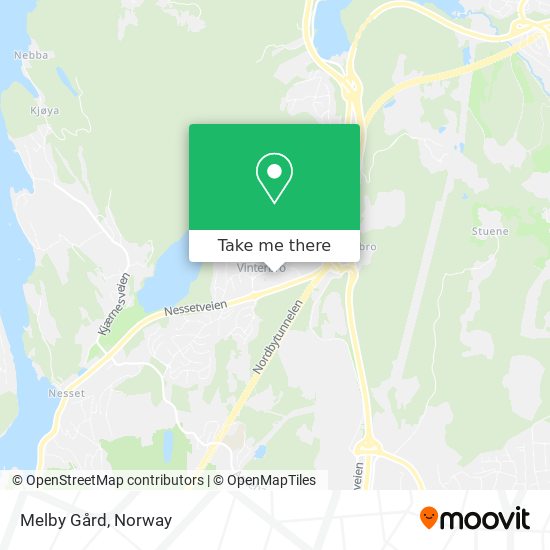 Melby Gård map