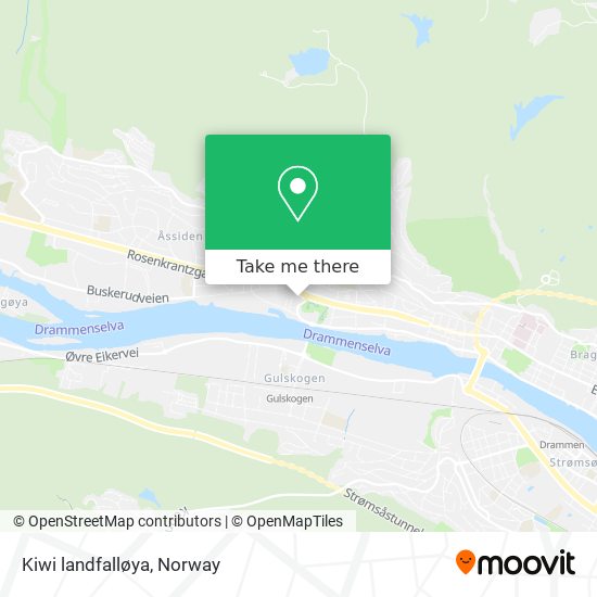 How to get to Kiwi landfall ya in Drammen by Bus Train or Ferry