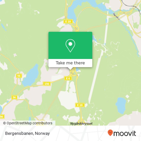 Bergensbanen map