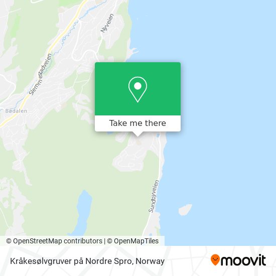Kråkesølvgruver på Nordre Spro map