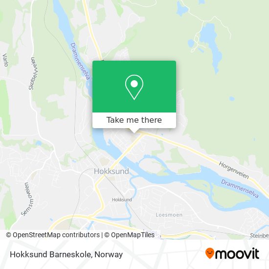 Hokksund Barneskole map