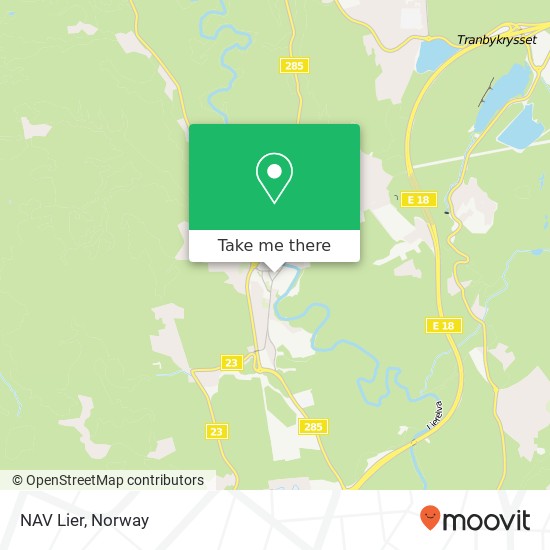 NAV Lier map