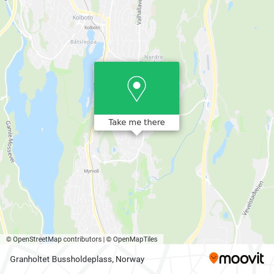 Granholtet Bussholdeplass map