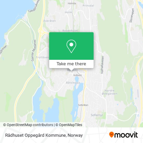 Rådhuset Oppegård Kommune map