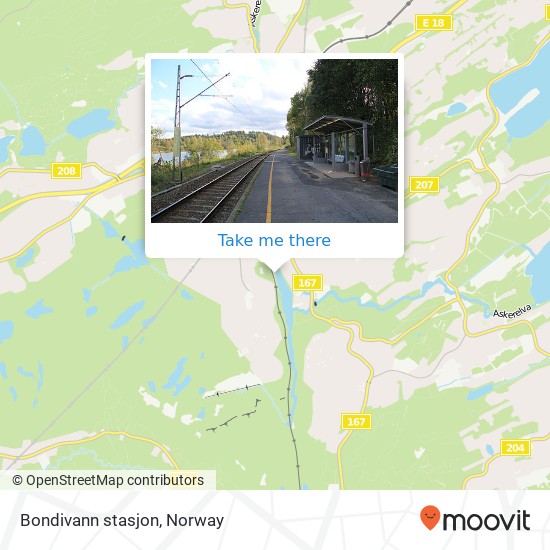 Bondivann stasjon map