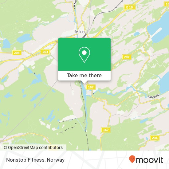 Nonstop Fitness map