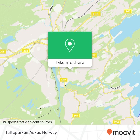 Tufteparken Asker map