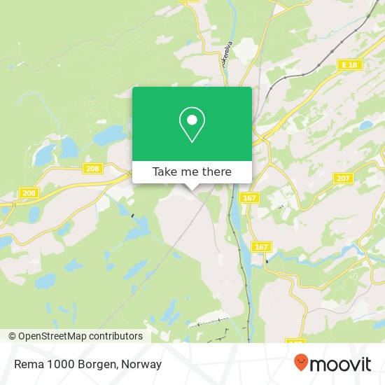 Rema 1000 Borgen map