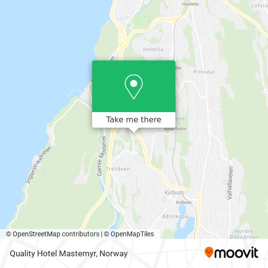 Quality Hotel Mastemyr map