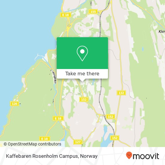 Kaffebaren Rosenholm Campus map