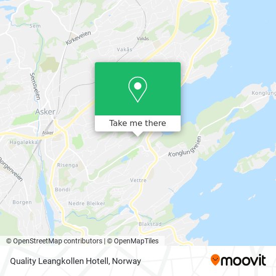 Quality Leangkollen Hotell map