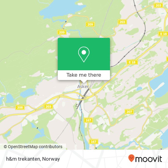 h&m trekanten map