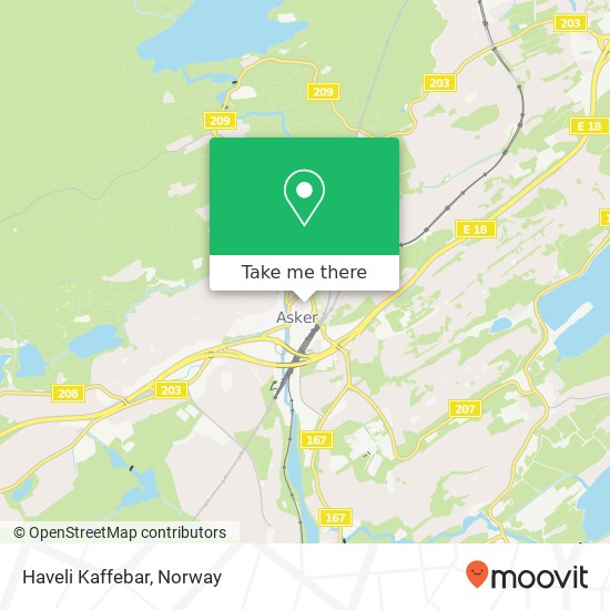 Haveli Kaffebar map