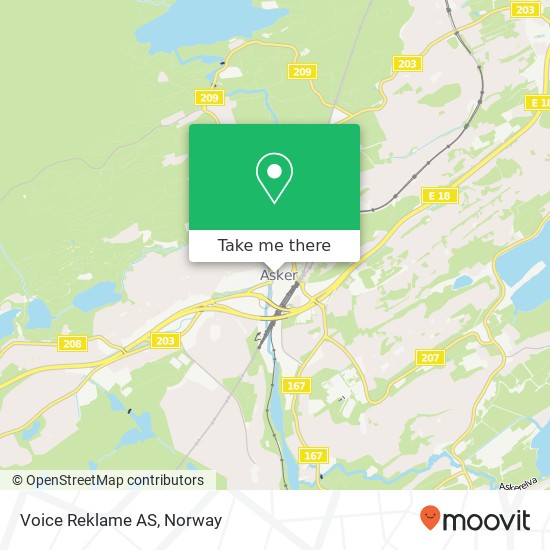 Voice Reklame AS map