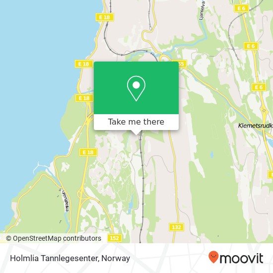 Holmlia Tannlegesenter map