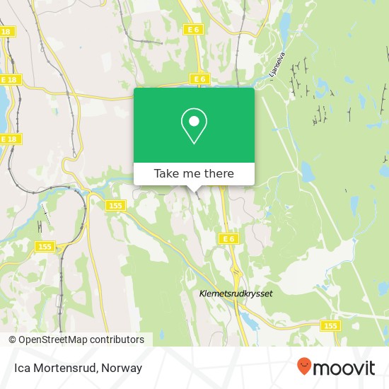 Ica Mortensrud map