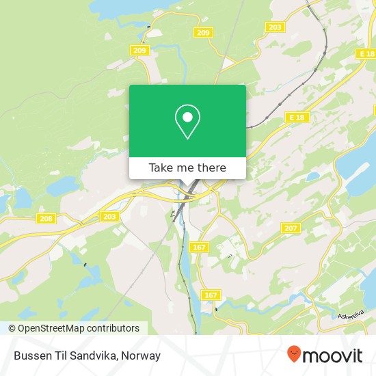 Bussen Til Sandvika map