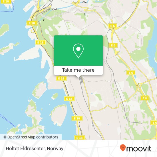 Holtet Eldresenter map