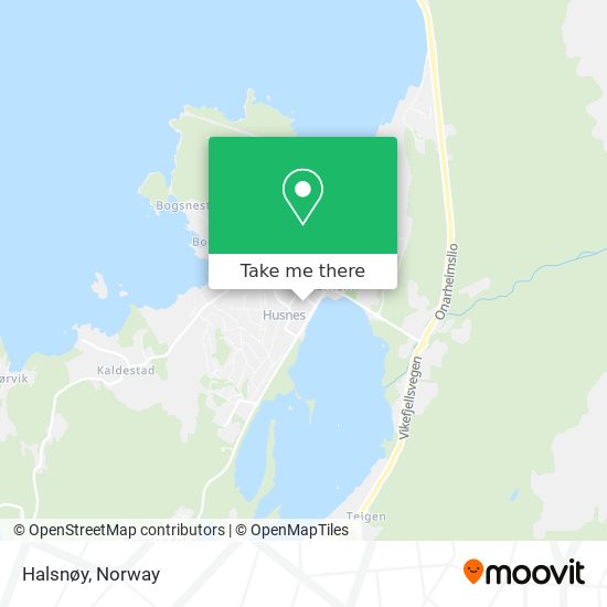 Halsnøy map