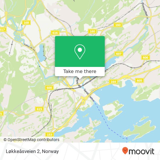 Løkkeåsveien 2 map
