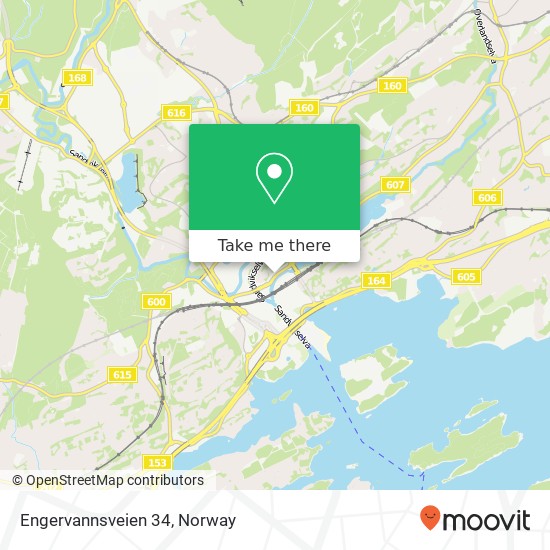 Engervannsveien 34 map