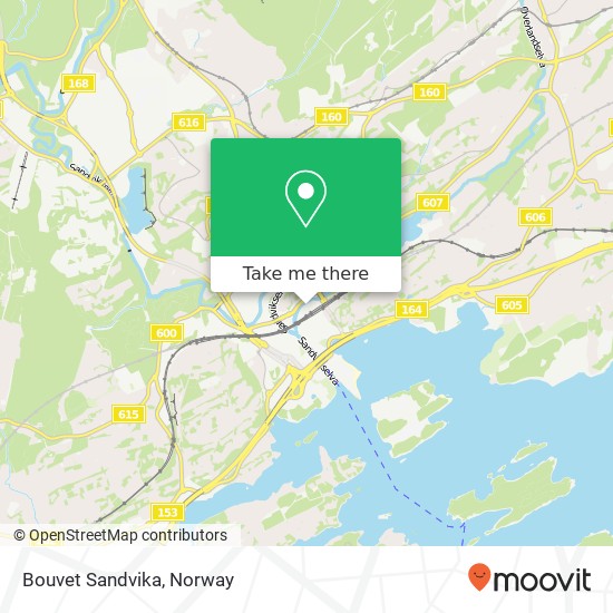 Bouvet Sandvika map