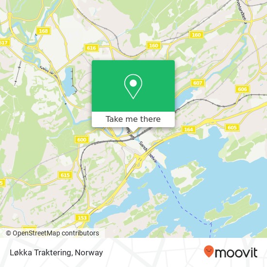 Løkka Traktering map
