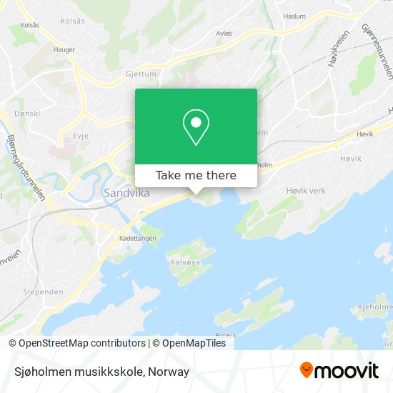 Sjøholmen musikkskole map