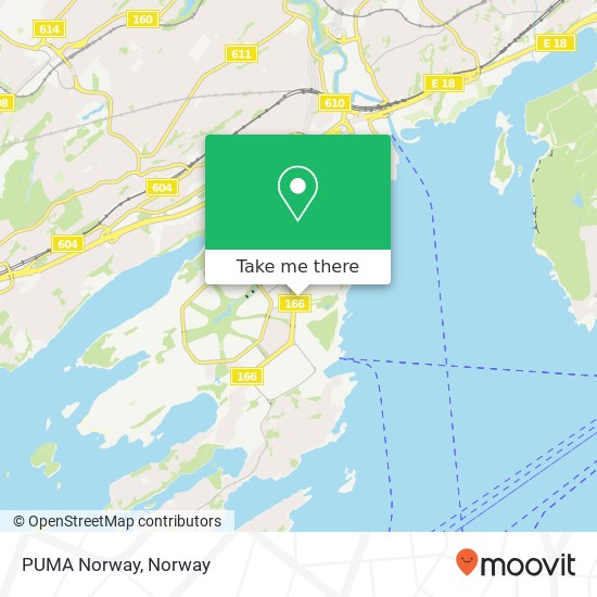PUMA Norway map