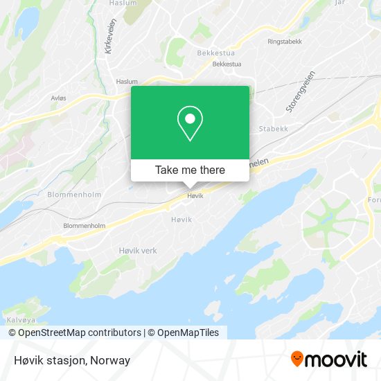 Høvik stasjon map