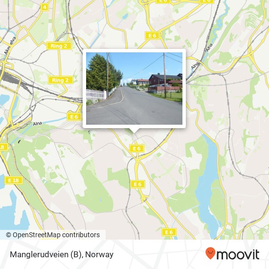 Manglerudveien (B) map