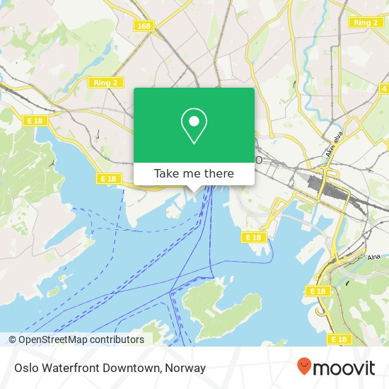 Oslo Waterfront Downtown map