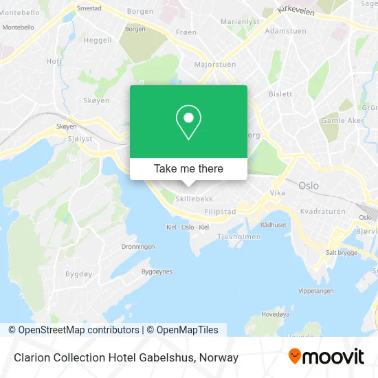 Clarion Collection Hotel Gabelshus map